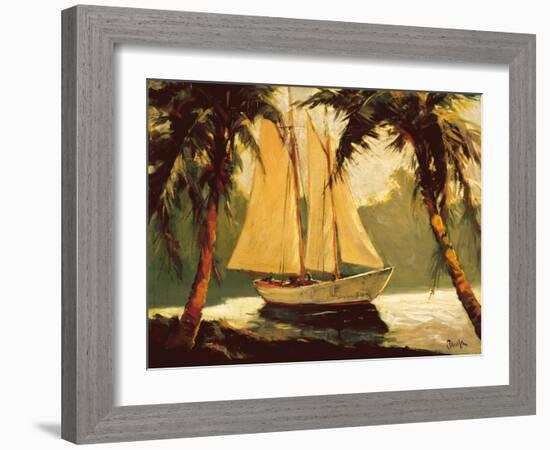 Sailboat, Santa Barbara-Frederick Pawla-Framed Premium Giclee Print