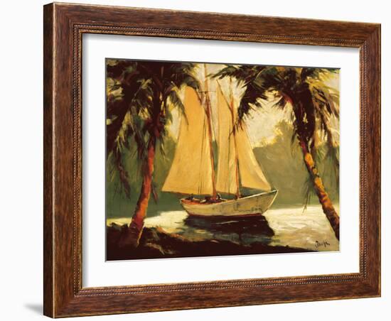 Sailboat, Santa Barbara-Frederick Pawla-Framed Premium Giclee Print