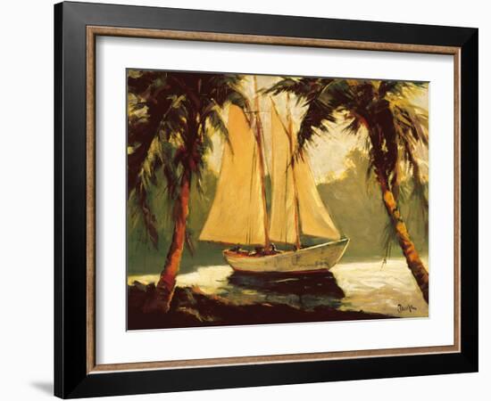 Sailboat, Santa Barbara-Frederick Pawla-Framed Premium Giclee Print