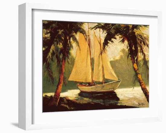 Sailboat, Santa Barbara-Frederick Pawla-Framed Premium Giclee Print