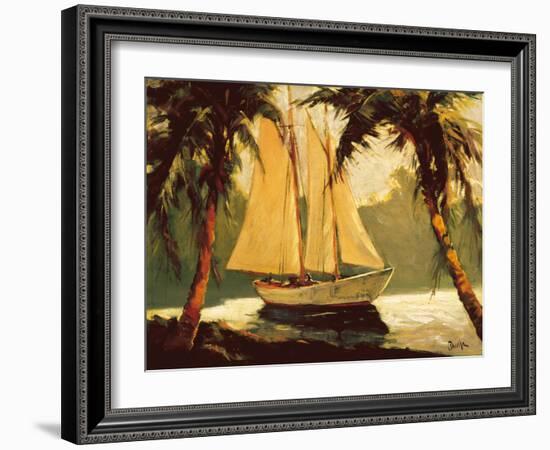 Sailboat, Santa Barbara-Frederick Pawla-Framed Premium Giclee Print