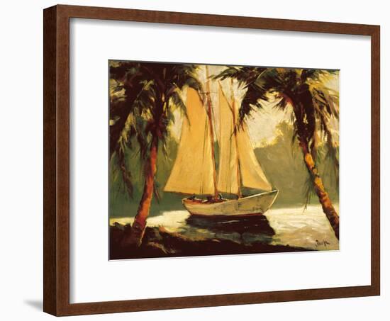 Sailboat, Santa Barbara-Frederick Pawla-Framed Art Print