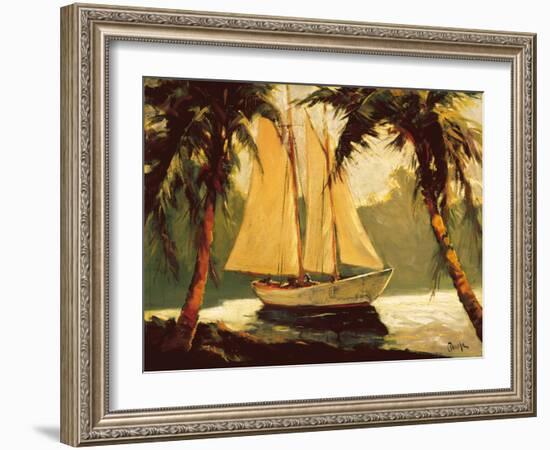Sailboat, Santa Barbara-Frederick Pawla-Framed Art Print