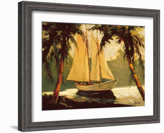 Sailboat, Santa Barbara-Frederick Pawla-Framed Art Print