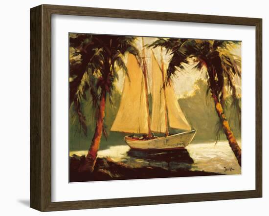 Sailboat, Santa Barbara-Frederick Pawla-Framed Art Print