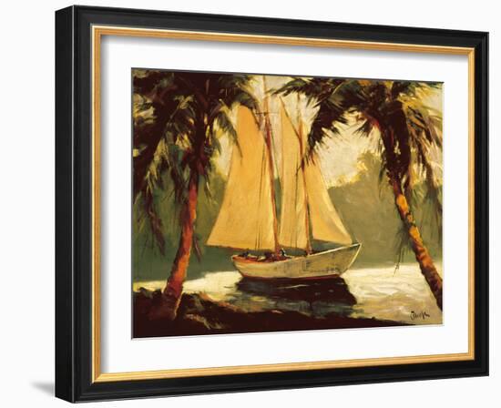 Sailboat, Santa Barbara-Frederick Pawla-Framed Art Print