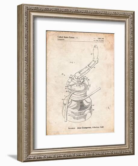 Sailboat Winch Patent-Cole Borders-Framed Art Print