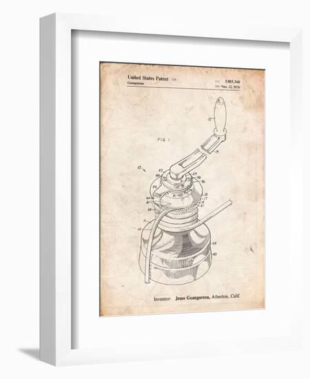 Sailboat Winch Patent-Cole Borders-Framed Art Print