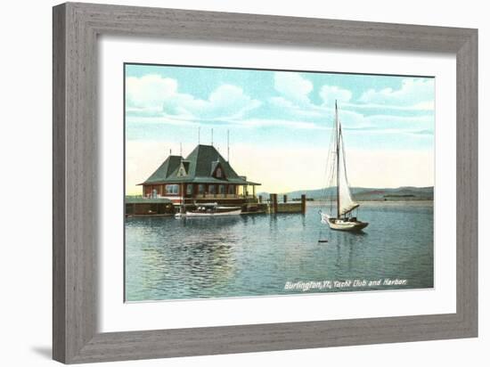 Sailboat, Yacht Club, Burlington, Vermont-null-Framed Art Print