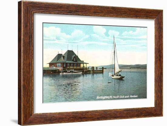 Sailboat, Yacht Club, Burlington, Vermont-null-Framed Art Print