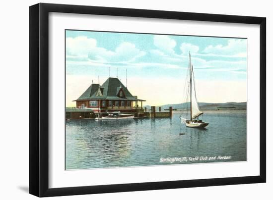 Sailboat, Yacht Club, Burlington, Vermont-null-Framed Art Print