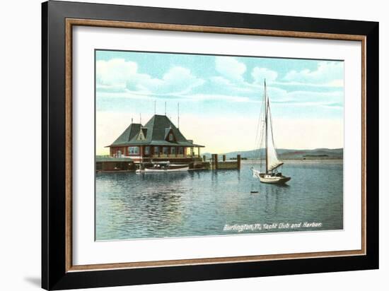 Sailboat, Yacht Club, Burlington, Vermont-null-Framed Art Print