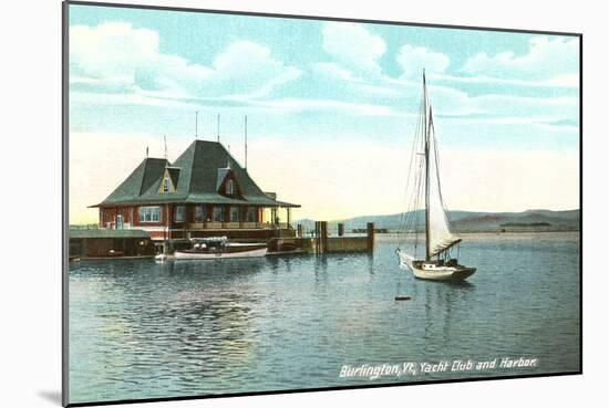 Sailboat, Yacht Club, Burlington, Vermont-null-Mounted Art Print