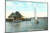 Sailboat, Yacht Club, Burlington, Vermont-null-Mounted Art Print