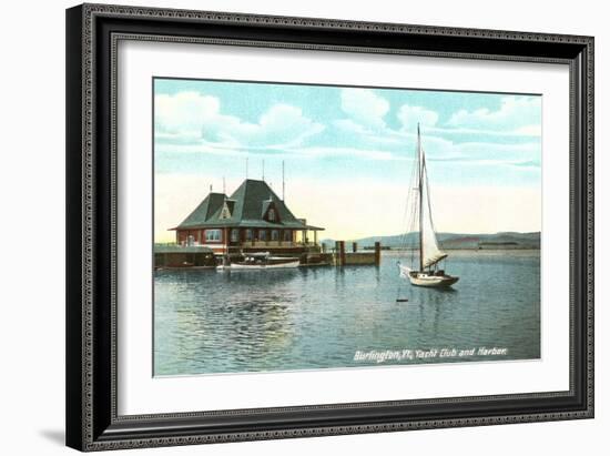 Sailboat, Yacht Club, Burlington, Vermont-null-Framed Art Print