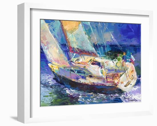 Sailboat-Richard Wallich-Framed Giclee Print