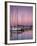 Sailboats at Dusk, Chesapeake Bay, Virginia, USA-Charles Gurche-Framed Photographic Print