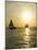 Sailboats at Sunset, Key West, Florida, United States of America, North America-Robert Harding-Mounted Photographic Print