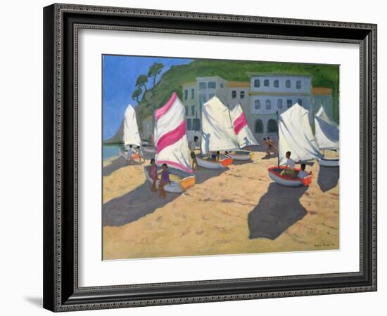 Sailboats, Costa Brava, 1999-Andrew Macara-Framed Giclee Print