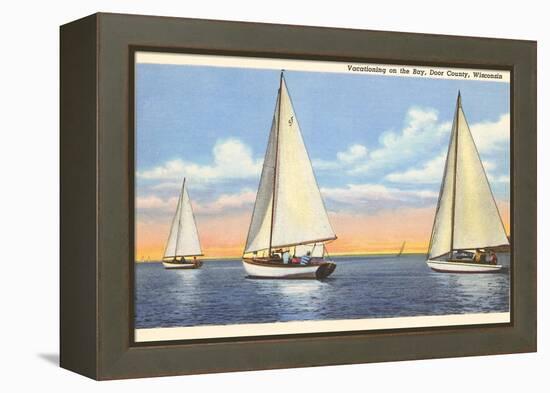 Sailboats, Door County, Wisconsin-null-Framed Stretched Canvas