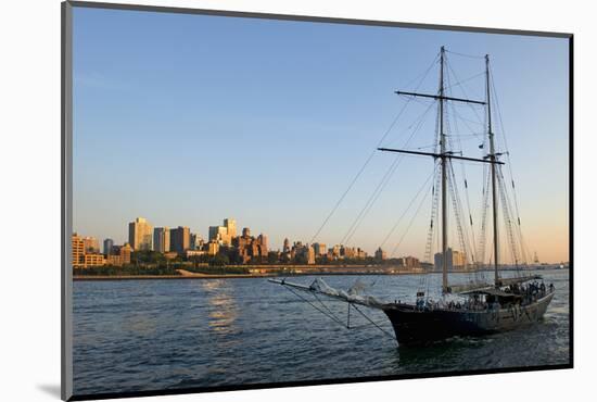 Sailboats - East River - Sunset - Manhattan - New York - United States-Philippe Hugonnard-Mounted Photographic Print