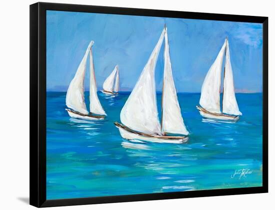 Sailboats I-Julie DeRice-Framed Stretched Canvas