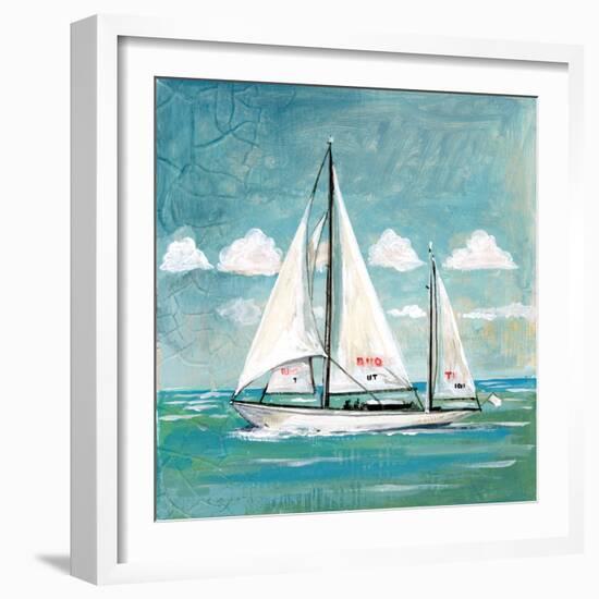 Sailboats II-Gregory Gorham-Framed Premium Giclee Print