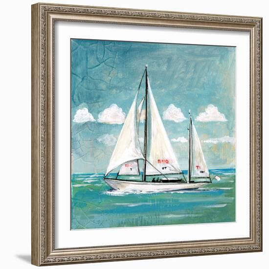 Sailboats II-Gregory Gorham-Framed Art Print