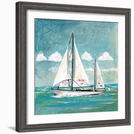 Sailboats II-Gregory Gorham-Framed Art Print