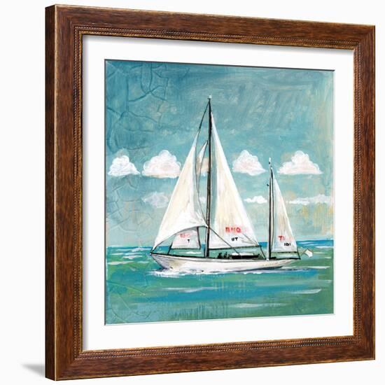 Sailboats II-Gregory Gorham-Framed Art Print