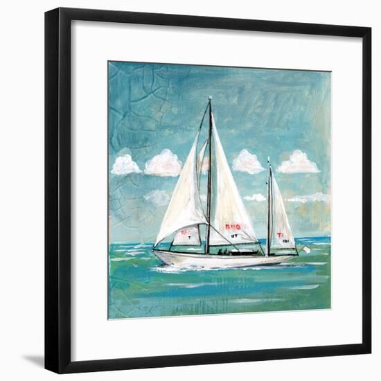 Sailboats II-Gregory Gorham-Framed Art Print