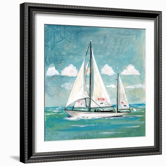 Sailboats II-Gregory Gorham-Framed Art Print