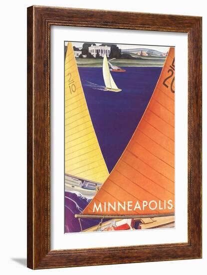 Sailboats, Minneapolis-null-Framed Art Print