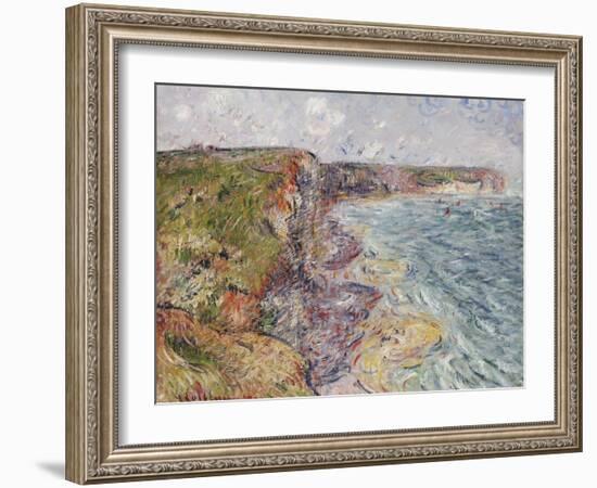 Sailboats near the Cliffs, Yport-Gustave Loiseau-Framed Giclee Print