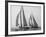 Sailboats Race during Yacht Club Cruise-Edwin Levick-Framed Art Print