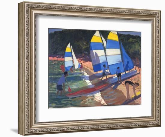 Sailboats, South of France, 1995-Andrew Macara-Framed Giclee Print