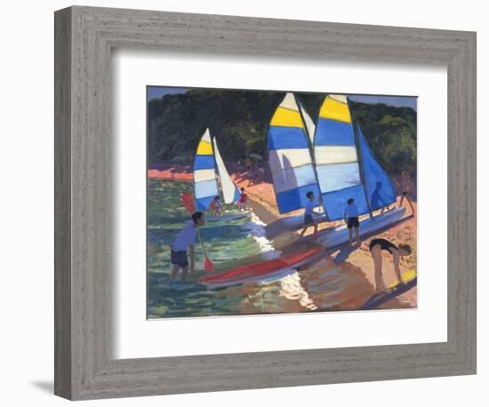 Sailboats, South of France, 1995-Andrew Macara-Framed Giclee Print