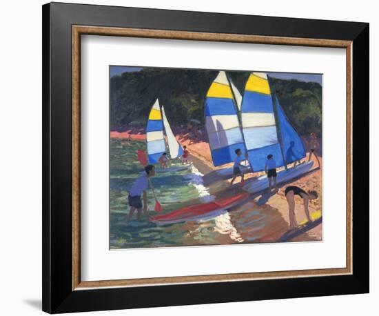 Sailboats, South of France, 1995-Andrew Macara-Framed Giclee Print