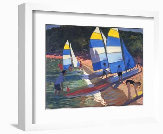 Sailboats, South of France, 1995-Andrew Macara-Framed Giclee Print