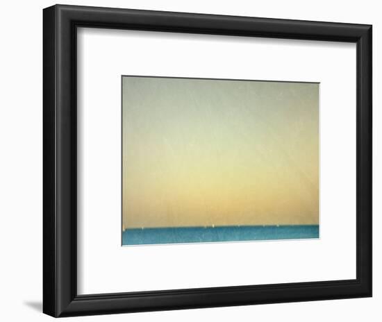 Sailboats under Pearl Sky-Robert Cattan-Framed Photographic Print