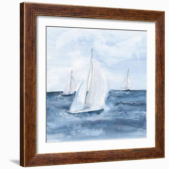 Sailboats V-Chris Paschke-Framed Art Print