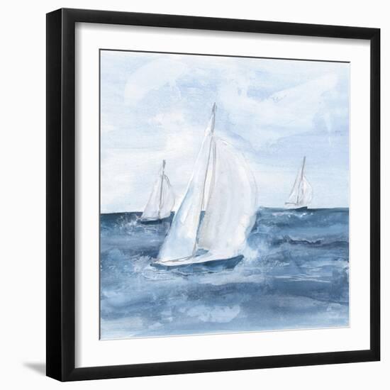 Sailboats V-Chris Paschke-Framed Art Print