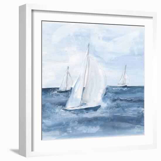 Sailboats V-Chris Paschke-Framed Art Print