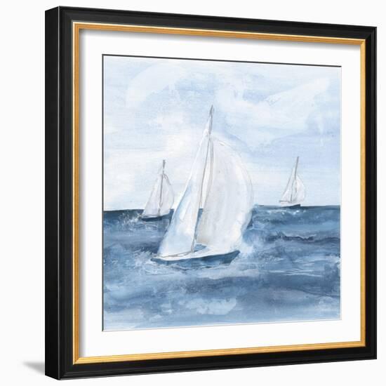 Sailboats V-Chris Paschke-Framed Art Print