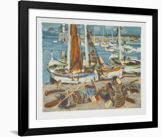 Sailboats-Eugene Baboulene-Framed Collectable Print