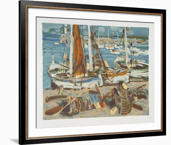 Sailboats-Eugene Baboulene-Framed Collectable Print