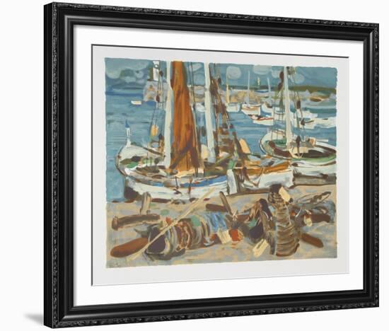 Sailboats-Eugene Baboulene-Framed Collectable Print