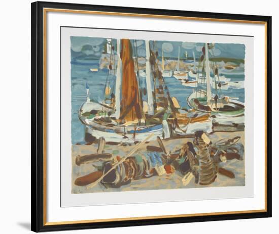 Sailboats-Eugene Baboulene-Framed Collectable Print
