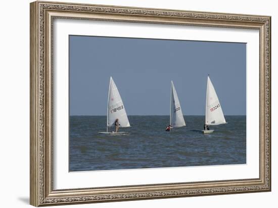 Sailboats-Charles Bowman-Framed Photographic Print