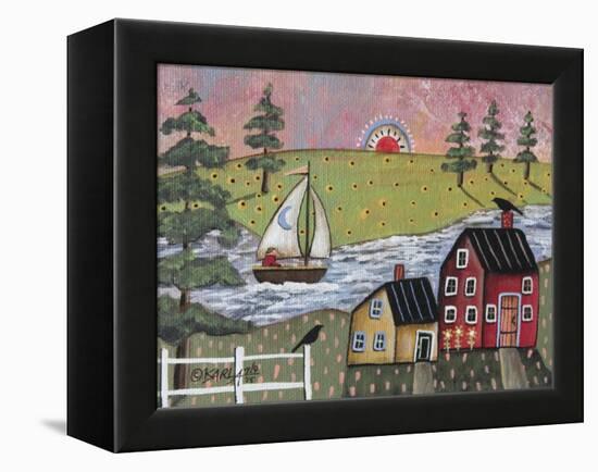 Sailing 1-Karla Gerard-Framed Premier Image Canvas